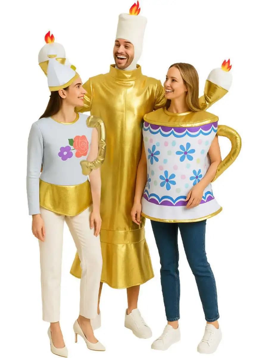 Costume di Halloween in Offerta, Nuovo Set di Tre Pezzi per Spettacoli Teatrali, Cena a Candela, Outfit per Feste