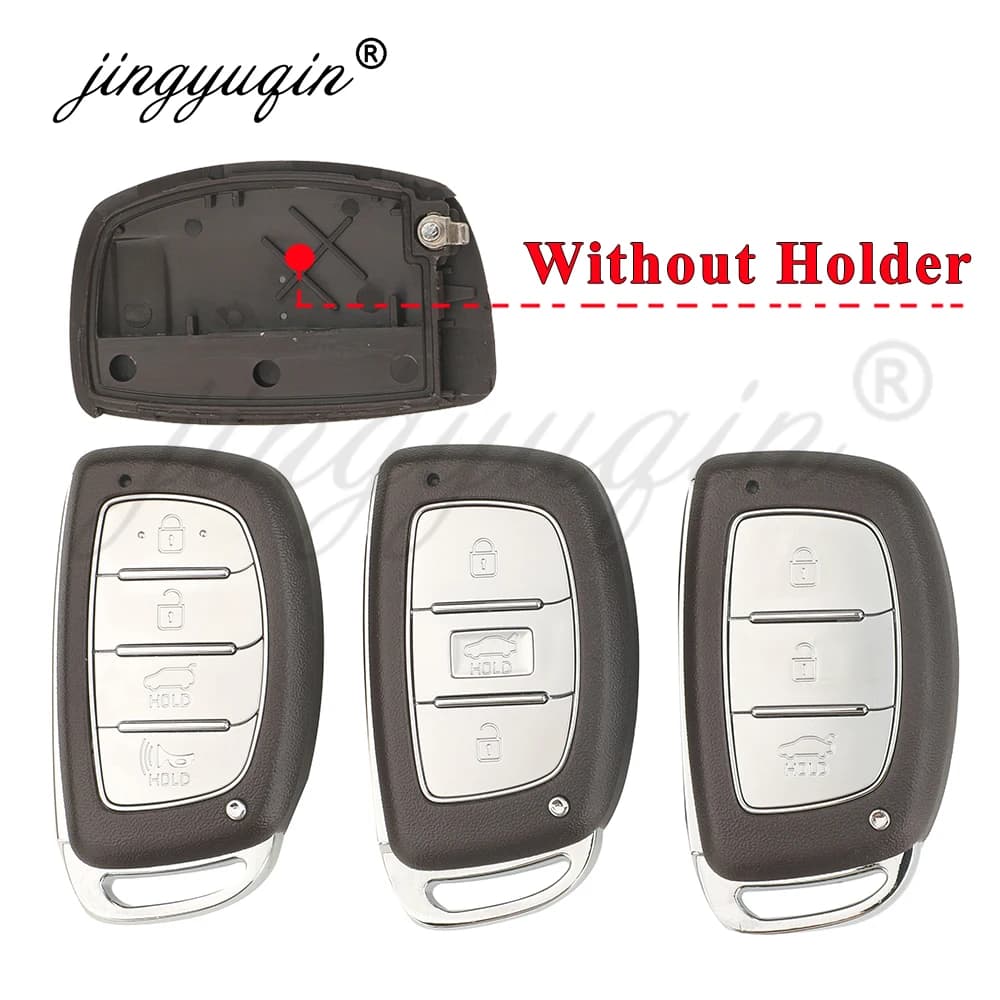 Guscio per chiave auto remota Jingyuqin per Hyundai Tucson Elantra Sonata IX35 Accent Kona SantaFe HB20 I10 Ioniq KD VVDI (senza supporto)