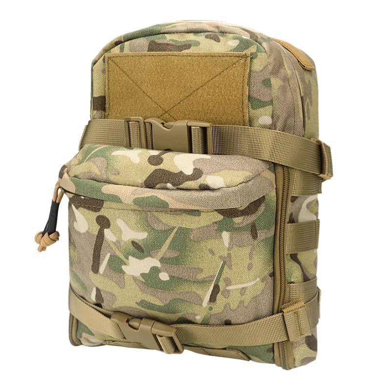 Lightweight Camouflage Tactical Chest Hydration Backpack Vest Pack with MOLLE Attachment for Outdoor Activities Water Carrier