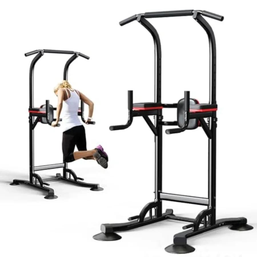 Adjustable Multifunction Station for Tractions and Dip, Home Strength Training Equipment