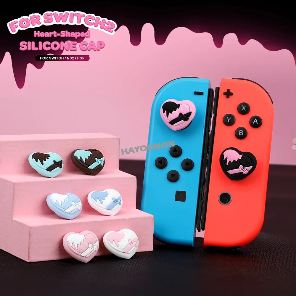 4PCS Silicone Thumb Grip Cap Copertura protettiva per Switch 2 PS5/PS4/Switch/Lite/OLED Controller Anti-Slip Gamepad Accessori