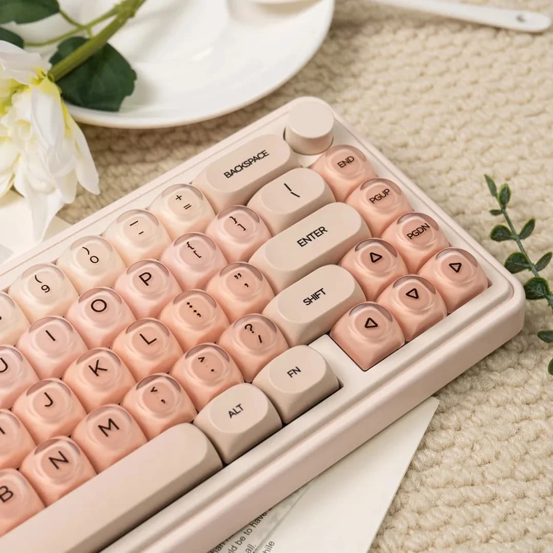 MAIMOOO HOA Profile PBT + PC Covers for translucent opaques for mechanical keyboard 132 keys