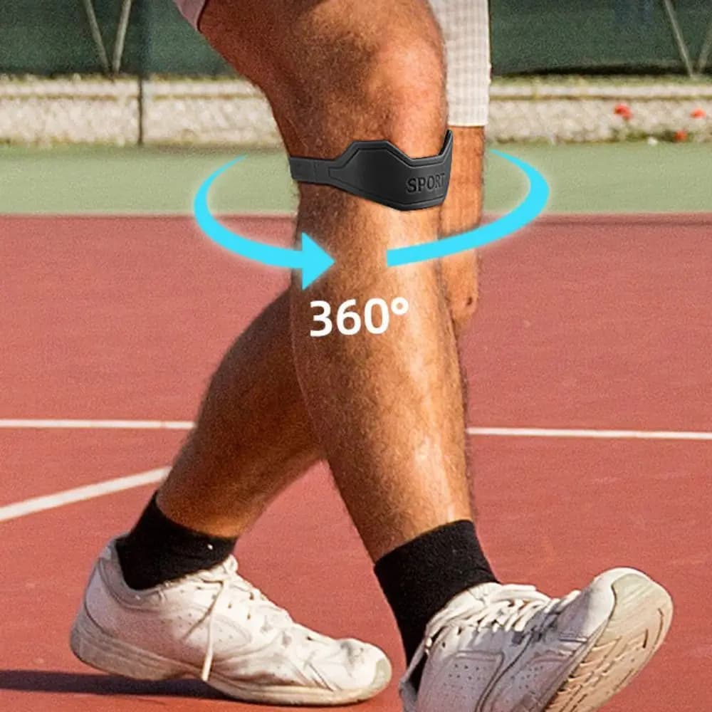 Nuove cinghie per ginocchio tendine rotuleo in silicone Supporto flessibile per ginocchio rotuleo Protezione fissa Supporto per ginocchio Tutore sportivo