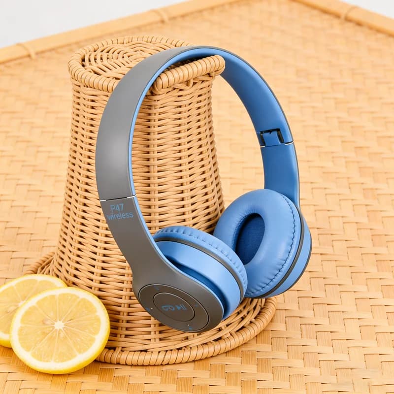 Bluetooth Wireless Headphones with HD Microphone, Foldable Headphones with Stereo Sound, Sports and Gaming Headphones
