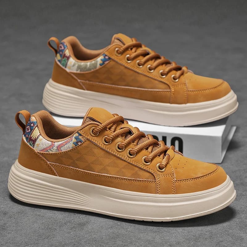 Light Elastic Casual Walking Sneakers For Men Minimalist Solid Tone Wear Resistant Outsole Outdoor Mesh Footwear