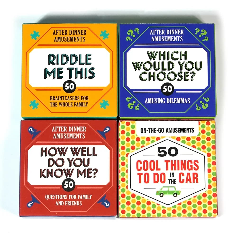 Nuovi Libri Chronicle: Divertimenti Post-Pranzo, Quanto Mi Conosci? Enigma, Intravvedi il Punto? 50 Divertenti Curiosità, Gioco di Carte Trivia