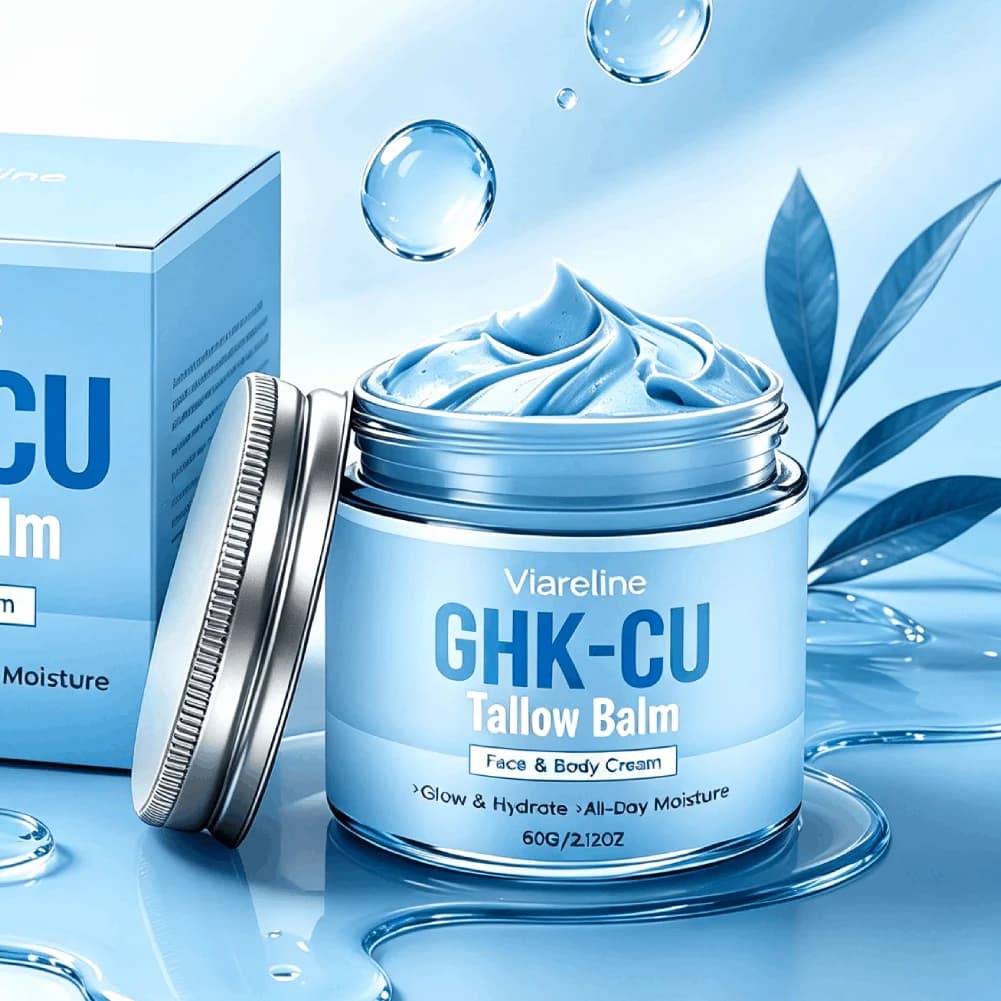 GHK-CU Copper Peptide Moisturizing Cream 72H Hydrating Non-Greasy Strengthen Skin Barrier Anti-Aging Anti-Wrinkle Facial Lotion