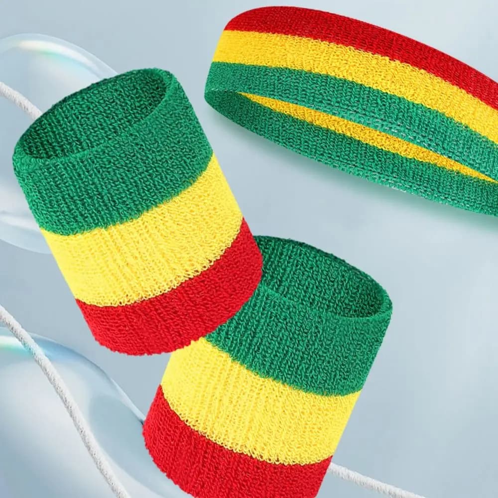 Set di 3 Fasce Sportive Elastiche Traspiranti per Ciclismo, Yoga e Protezione Capelli, Supporto per Polso, per Uomo e Donna
