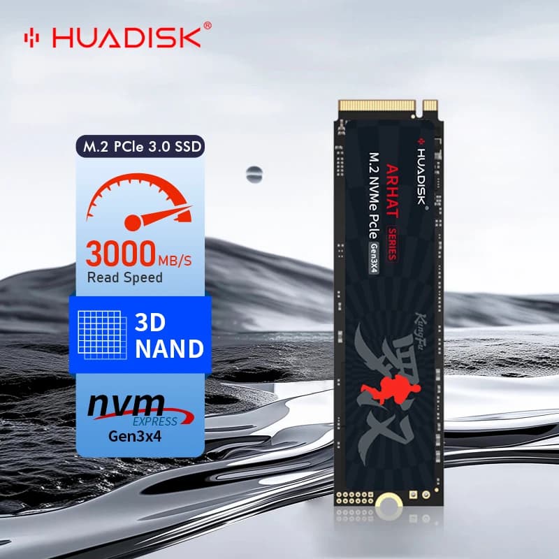 Huadisk SSD NVMe M2 1TB 512GB Unità SSD interna PCIE3.0 3000MB di velocità per GIGABYTE/MSI/ X99 X79 per PC da gioco fai da te