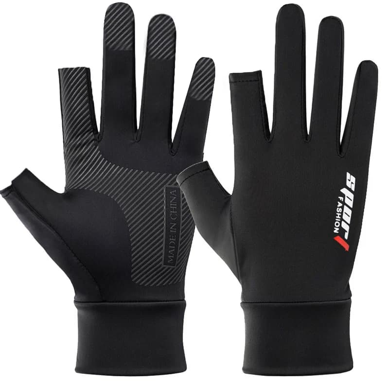Quick Drying Two Toe Soft Gloves For Outdoor Sports Cycling Fishing Fitness Guide Gym Bike Work Protection Solar