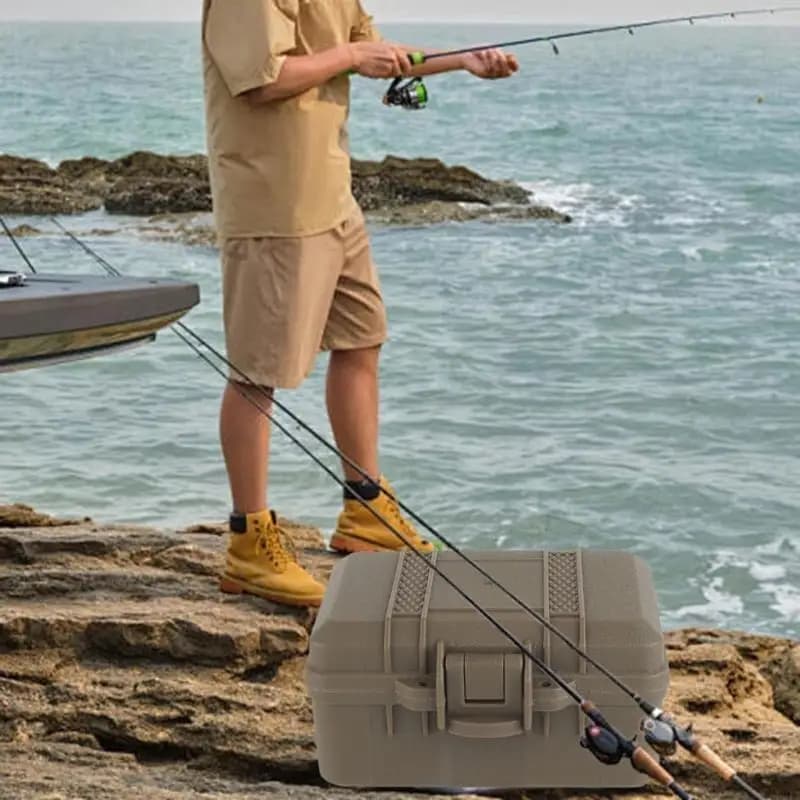 Portable Fishing Reels Box Shockproof Waterproofs Reels Protective Case Waterproofs Fishing Tackle Storage Case Enduring