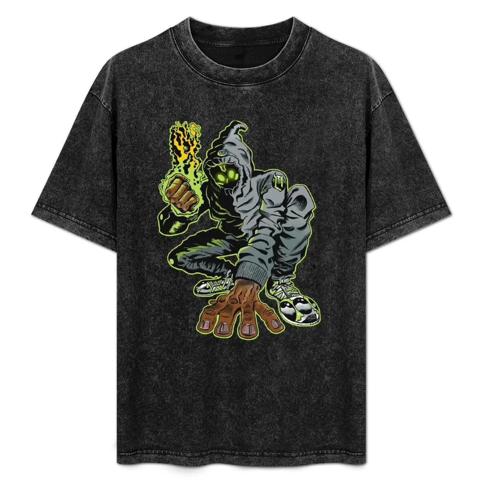 T-shirt Denzel Curry Unlocked Comic con stampa di motivi casual