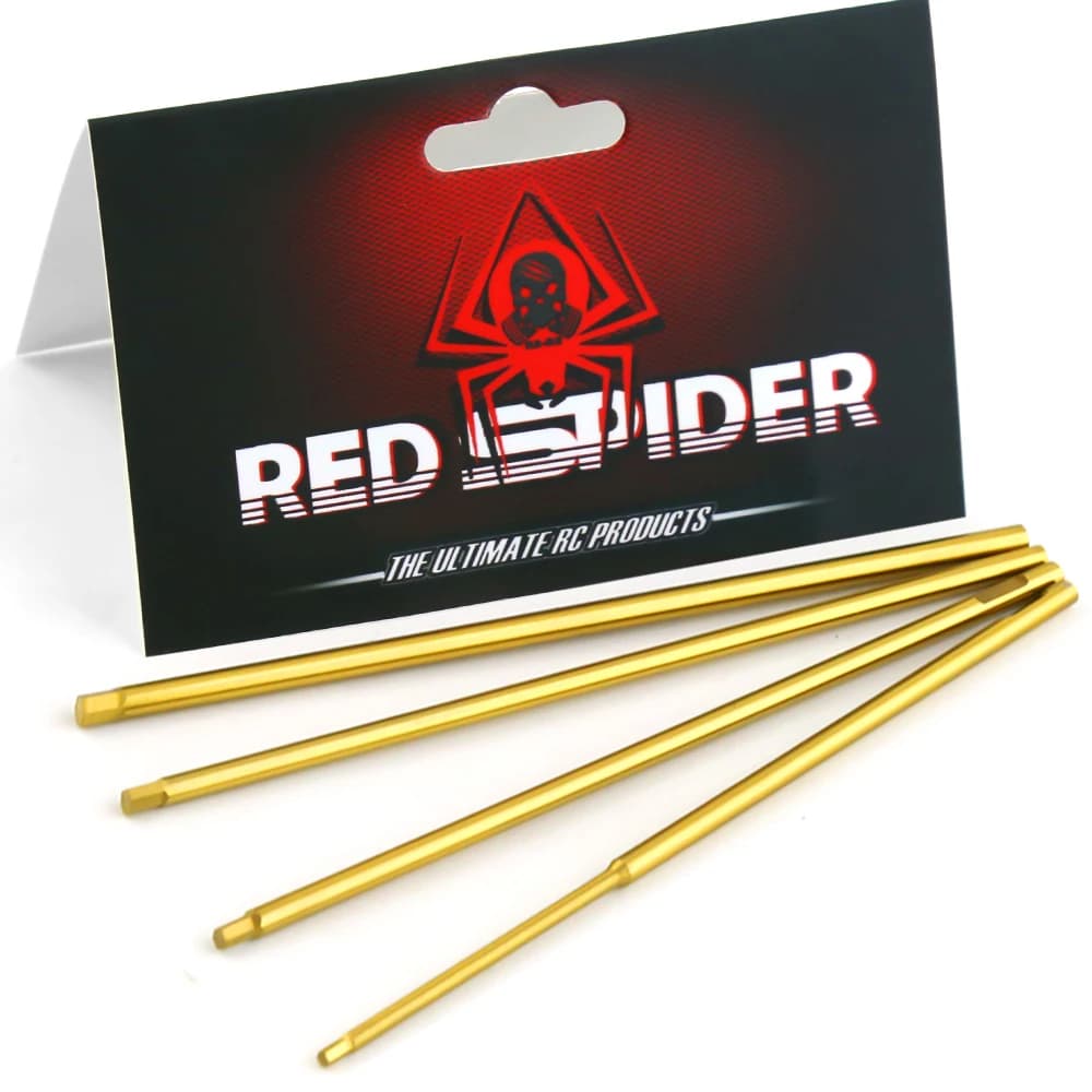 Set di cacciaviti esagonali in acciaio temprato 1,5/2/2,5/3 mm - Kit di chiavi a brugola di precisione per drone RC, auto, elicottero - Punta resistente