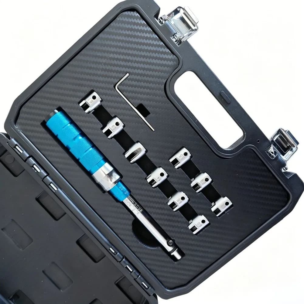 11pcs Spoke Torque Wrench Set 2-10NM With 10 Interchangeable Heads For Motorcycle Dirt Bike Wheel Maintenance Tool