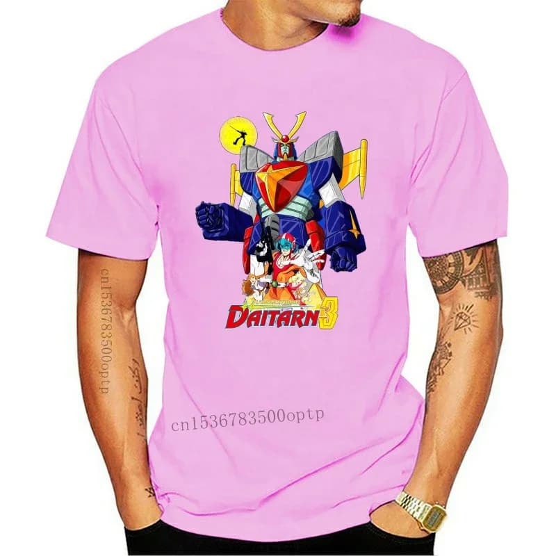 Nuova t-shirt da uomo Daitarn 3 Super Robot CartoonMen (1)