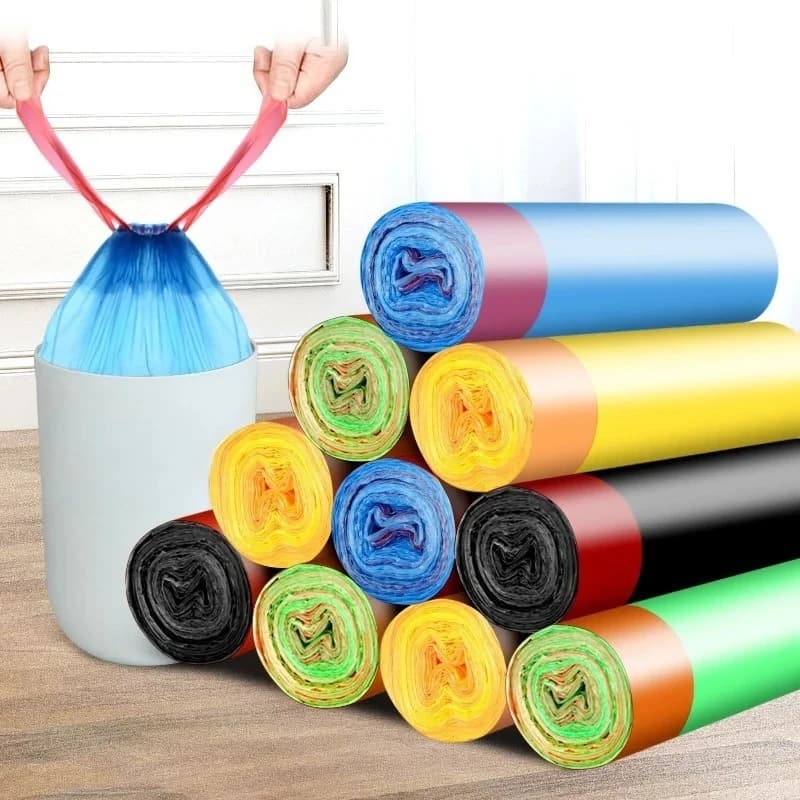 Unscented Drawstring Trash Bags Small Garbage Bags Waste Basket Liners for Kitchen Bathroom Office