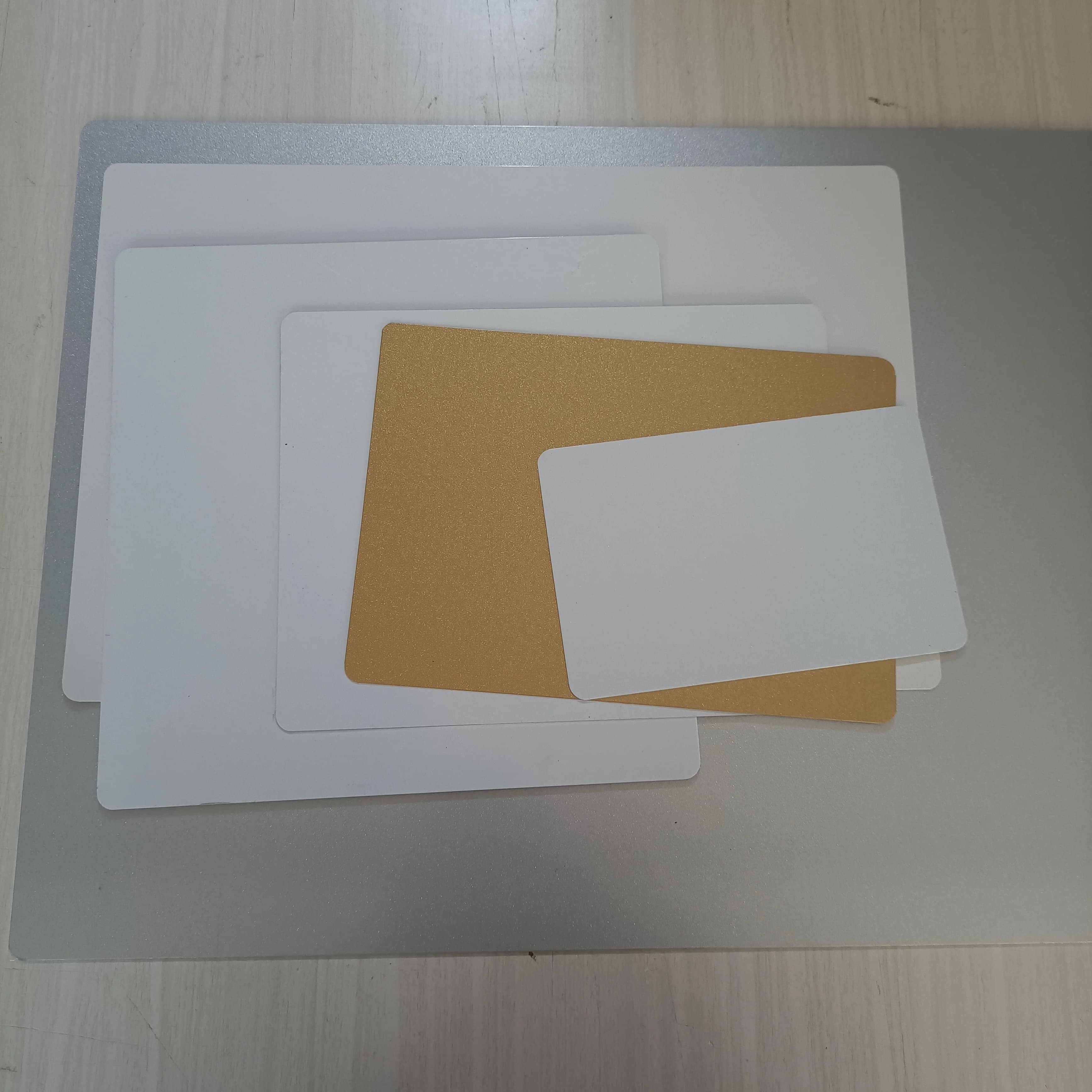 Rettangoli in lastra di alluminio da 0,65 mm per sublimazione vuota con angoli arrotondati Stampa di sublimazione Trasferimento di inchiostro Artigianato fai-da-te