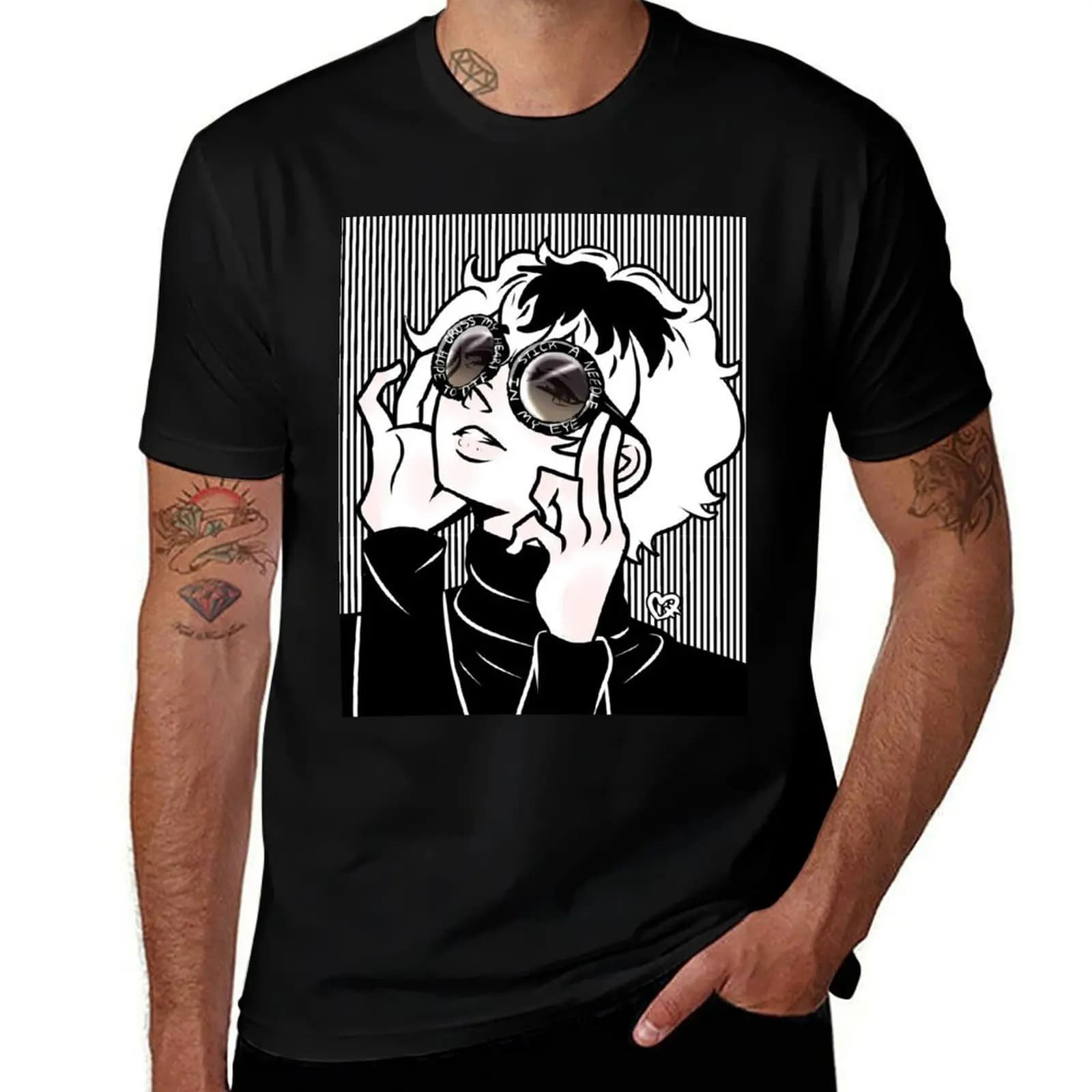 CROSS MY HEART, HOPE TO DIE, STICK A NEEDLE IN MY EYE T-Shirt Work Utility Short Sleeve Shirt