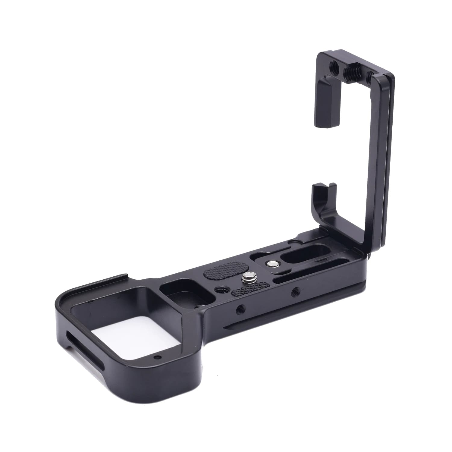 SETTO Piastra a Sgancio Rapido Tipo L con Staffa di Estensione e Regolazione Telescopica per Fotocamere Sony A7R IV / A7 IV / A9II A7R V A7RV