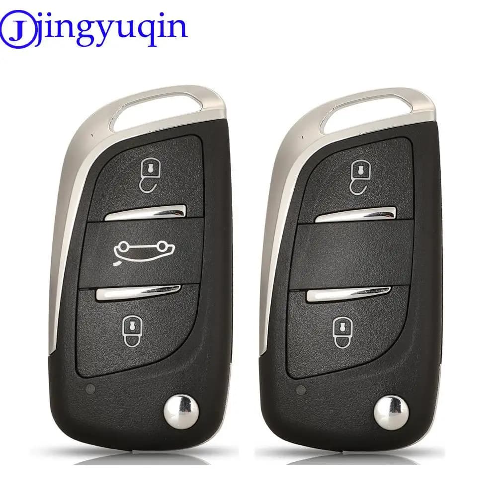Jingyuqin 10 pz Flip KD modificato chiave Shell Case per VW Toyota Prius Vios Camry Rav4 Highlander Corolla Crown Corolla Ex Mazda