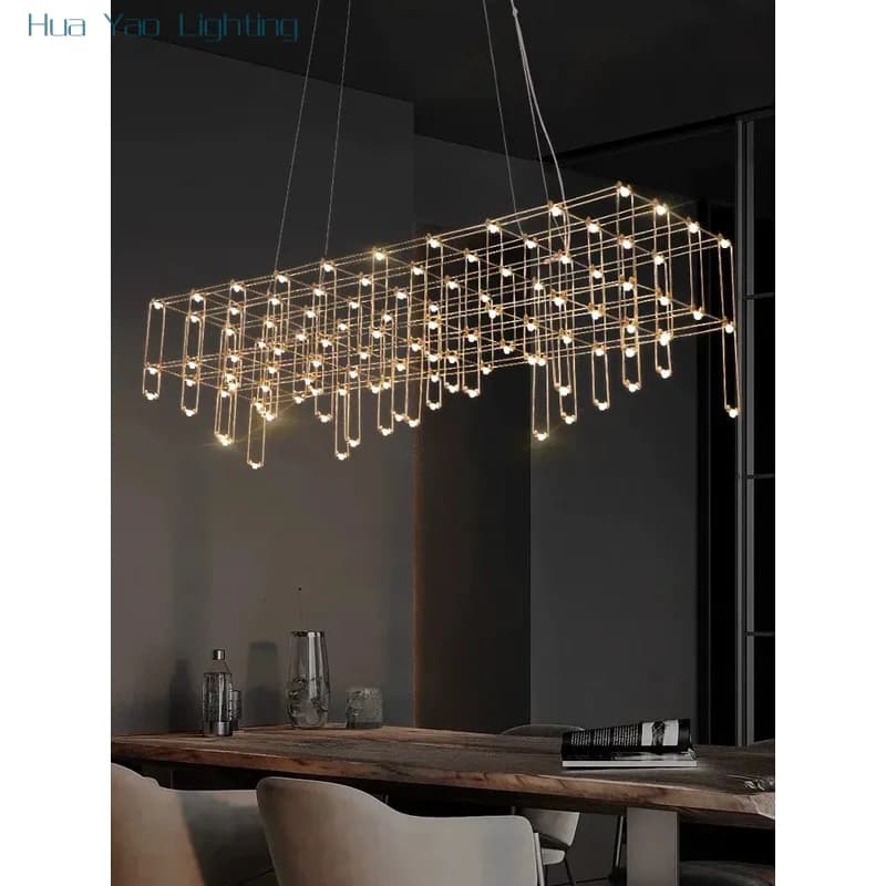 Lampada a sospensione per ristorante nordico Lampada da tavolo Moderna semplice lussuosa creativa personalizzata Firefly Bar Apparecchio di illuminazione per reception