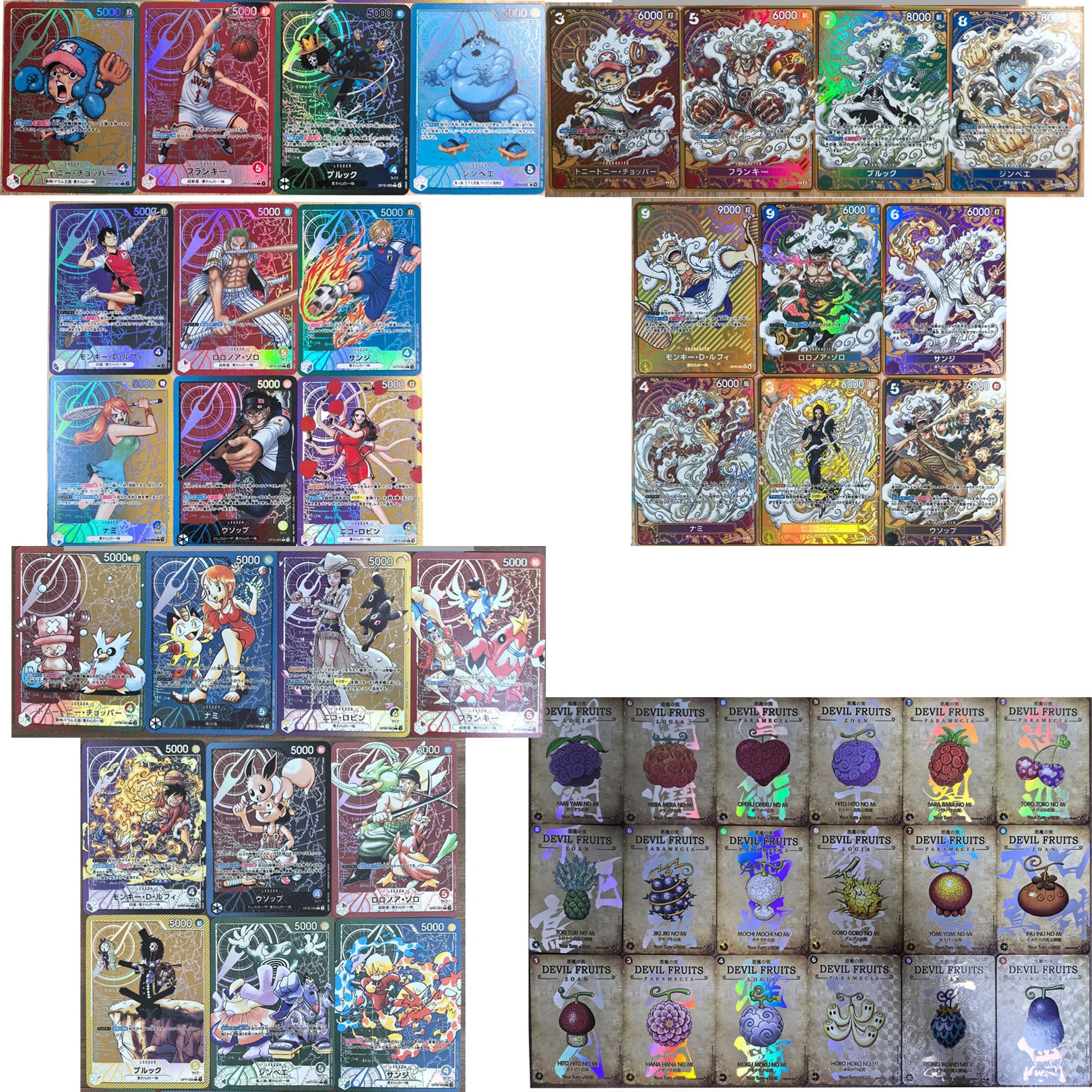 Carta Flash Collezionabile DIY One Piece OPCG Monkey D. Luffy con Firma, Regalo Anime Cartoon