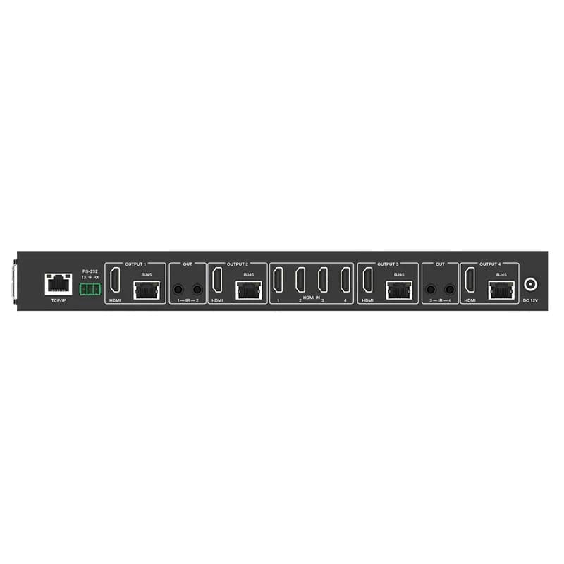 UltraHD 4K 4:4:4 4x4 HDMI Matrix 4 in 4 Out Extend up to 70m Over Cat5e/6/7 Cable Support IR RS-232
