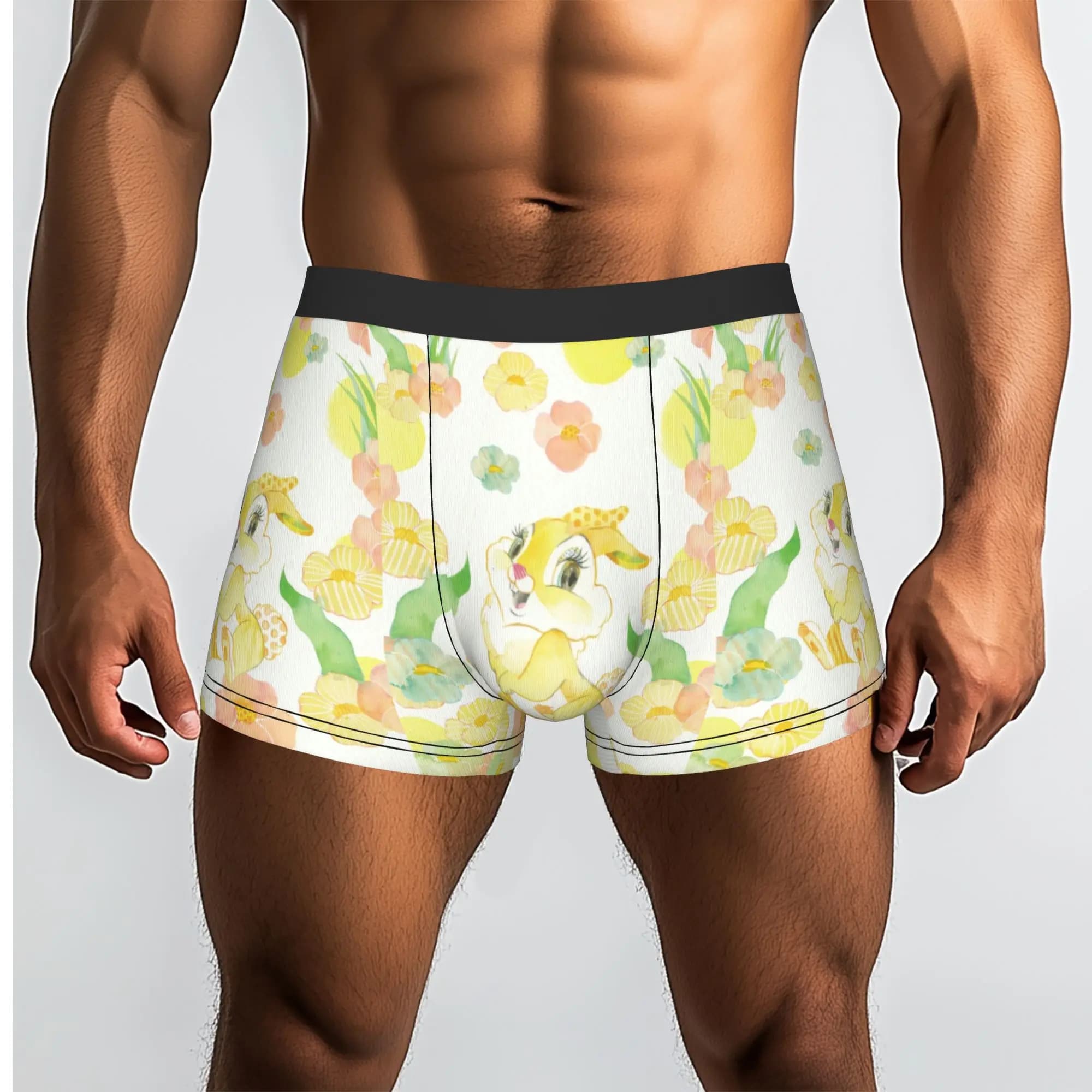 Customized B-Bambies Anime Underwear Male Printed Boxer Briefs Shorts Panties Soft Underpants
