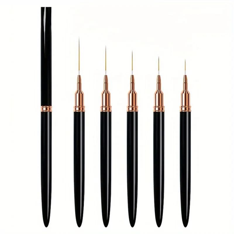 Set di pennelli per nail art, linee allungate, disegno a strisce, pittura su gel UV, penna per design delle unghie, strumento per manicure professionale