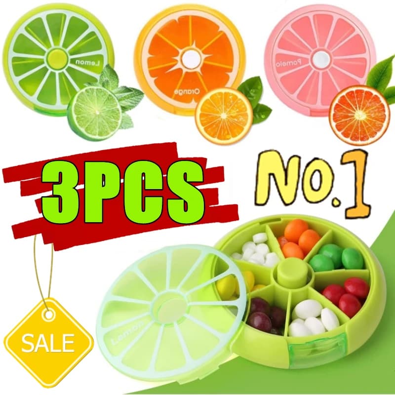 3/2/1Pc Mini Travel Portable Vitamin Pill Box Containers Storage Organizer Tablet 7 Days 7 Grills Pills Medicine Fish Oils