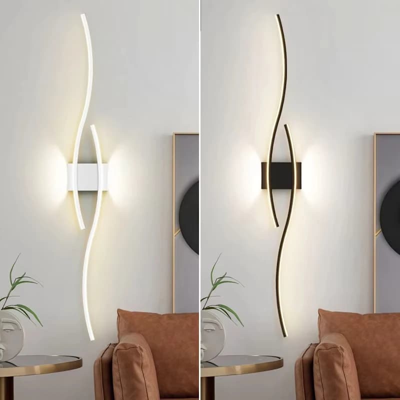 Moderne Lampade da Parete a LED per Sfondo, Comodino, Corridoio, Applique da Interno, Decorazione, AC85-265V