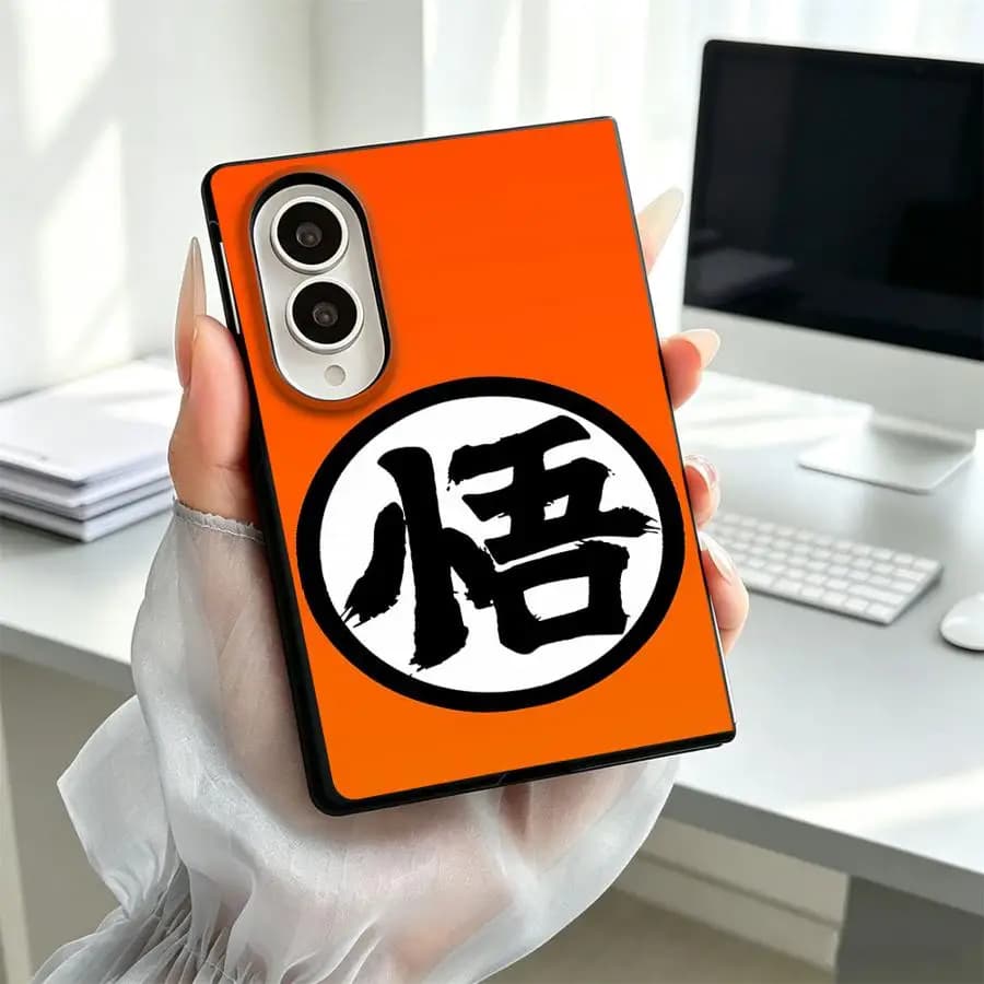 Luxury Phone Cover Case for Samsung Galaxy ZFold Wide Z Fold8 Wide Z Fold 8 ZFold8 Dragons Balls Logo