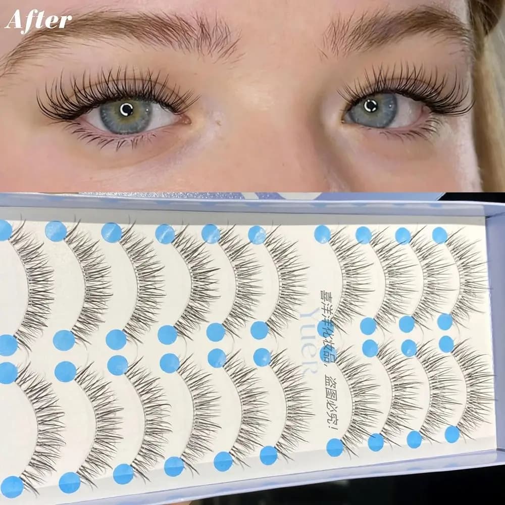 Ciglia Finte 3D in Visone, Naturali e Voluminose, Fatte a Mano, Lunghe, per Trucco ed Extension