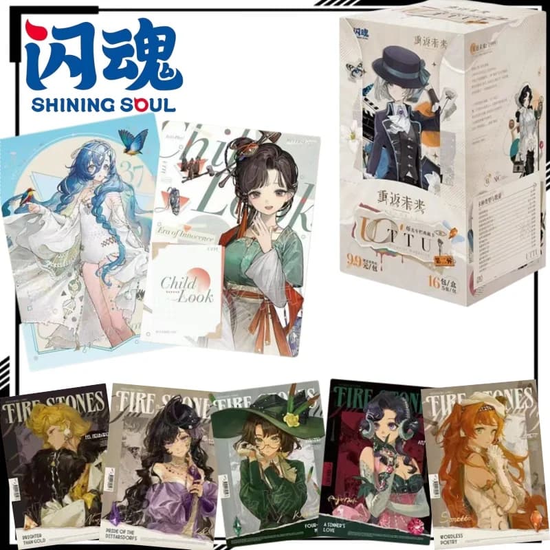 Shining Soul Official Reverse: Carte Collezionabili 1999, Collezione di Carte da Gioco Cartoon Ulrich, Merchandise Anime, Giocattoli di Tendenza