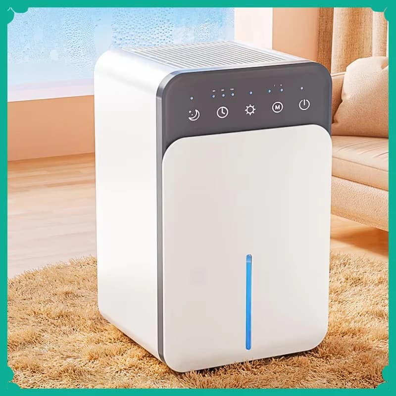 Deumidificatore d'Aria Portatile Silenzioso, Assorbitore di Umidità per Casa, Camera da Letto, Ufficio, Cucina, Deodorante e Asciugatore d'Aria