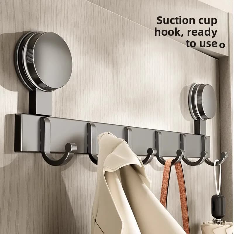 Suction Cup, No Punching Hook, Strong Load-bearing Bathroom Wall Hanging Door, Hanging Clothes Hanger, Bathroom Clothes Hook