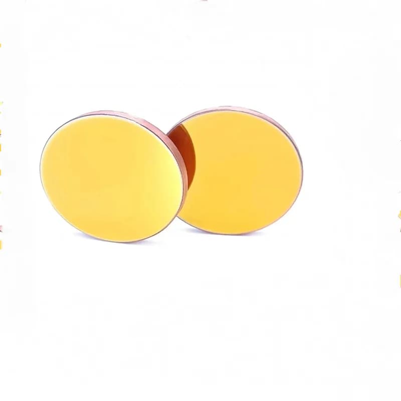 Lente riflettente placcata oro in rame (Cu) 20/25/30/60 mm Accessori per macchine da taglio e incisione laser Co2 ad alta potenza