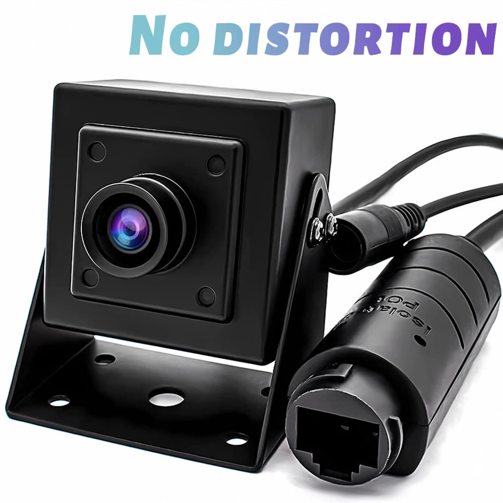 IP camera WGWK 6MP IMX335 H.265+ Black light 1/2.8" CMOS sensor 2.0mm 107 ° Wide angle lens without distortion Webcam RTSP P2P Onvif HD