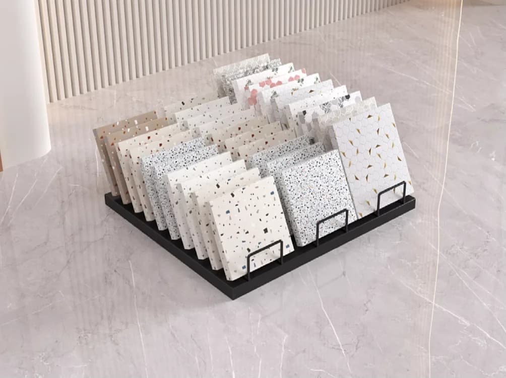 Ceramic tile rack, glass rack, stone color board rack, quartz stone sample rack, artificial stone door panel color card display
