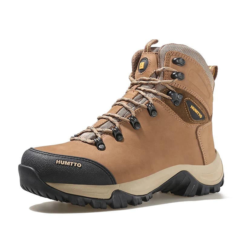 HUMTTO pelle bovina Scarpe da trekking impermeabili Scarpe da ginnastica da uomo Stivali da caccia Tattici Desert Combat Caviglia Uomo Donna Stivali da trekking caldi