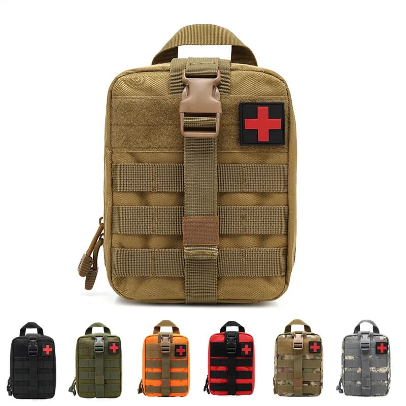Borsa da cintura Molle EDC per caccia, kit di pronto soccorso di emergenza per sopravvivenza, kit di pronto soccorso per esterni, campeggio, escursionismo GJ0081