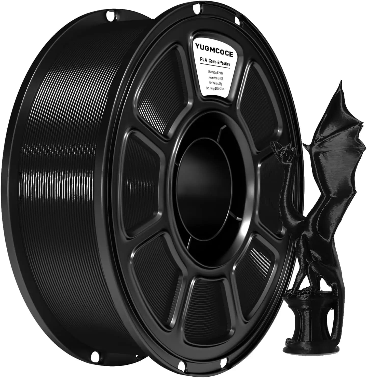 Silk PLA Filament 1.75mm, Metallic Glossy, Dimensional Accuracy +/- 0.02mm, 1kg Spool for FDM 3D Printers