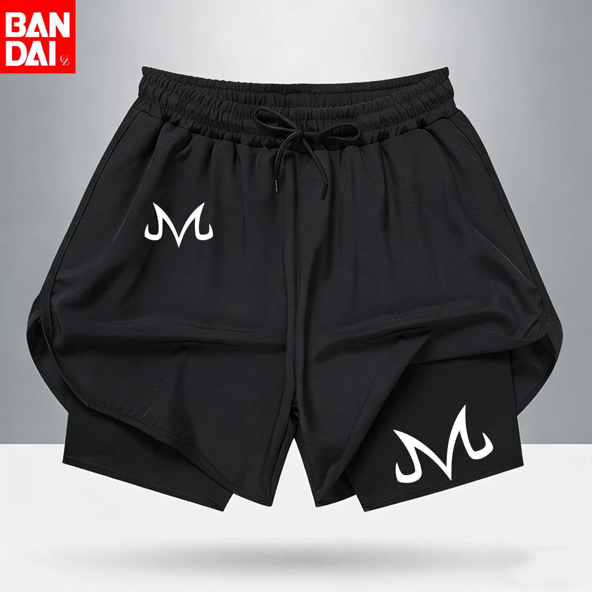 Nuovi Pantaloncini Sportivi 2 in 1 con Simbolo di Majin Buu di Dragon Ball Z 2026, Shorts da Palestra Anime per Uomo e Donna