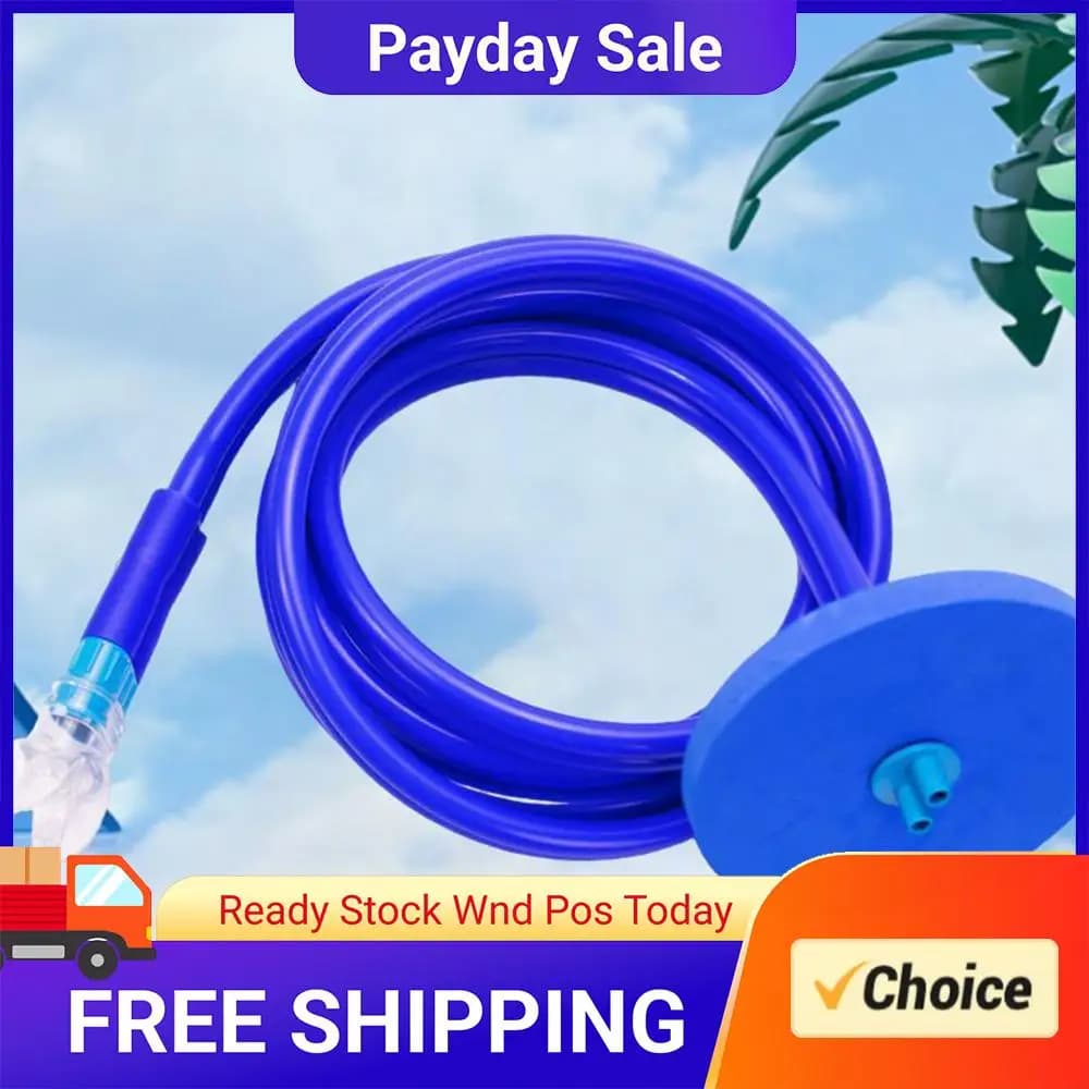 Diving Breathing Tube Leakproof Snorkel Breathing Tube Reusable Thicken Silicone Diving Respirator Diving Swimming Equipment