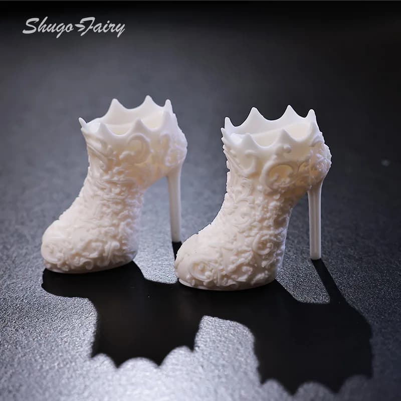 Scarpe BJD 1/4 per Bambole, Tacchi Alti con Suola a Ventosa, Scarpe Intagliate alla Moda, Accessori BJD 1/4 Minifee, Scarpe per Bambole BJD