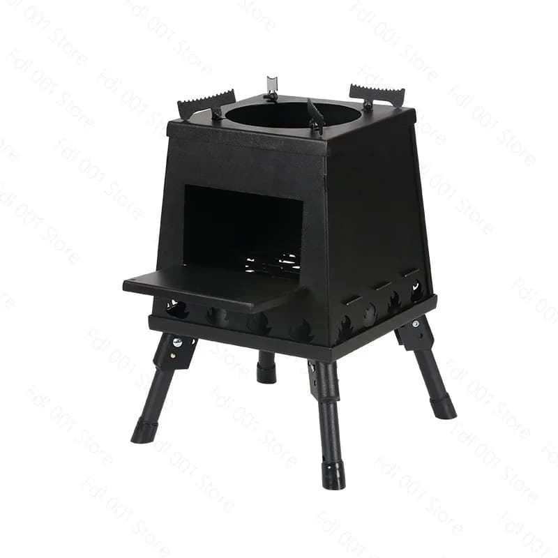 Foldable Wood Stove Portable Camping BBQ Picnic Removable Pocket Stove