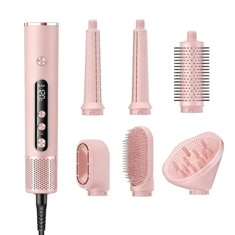 10 Piece Multifunctional Hair Styling Set Rotatable Cold Air Design Ionic Hair Dryer With Diffuser Auto Curler Attachment