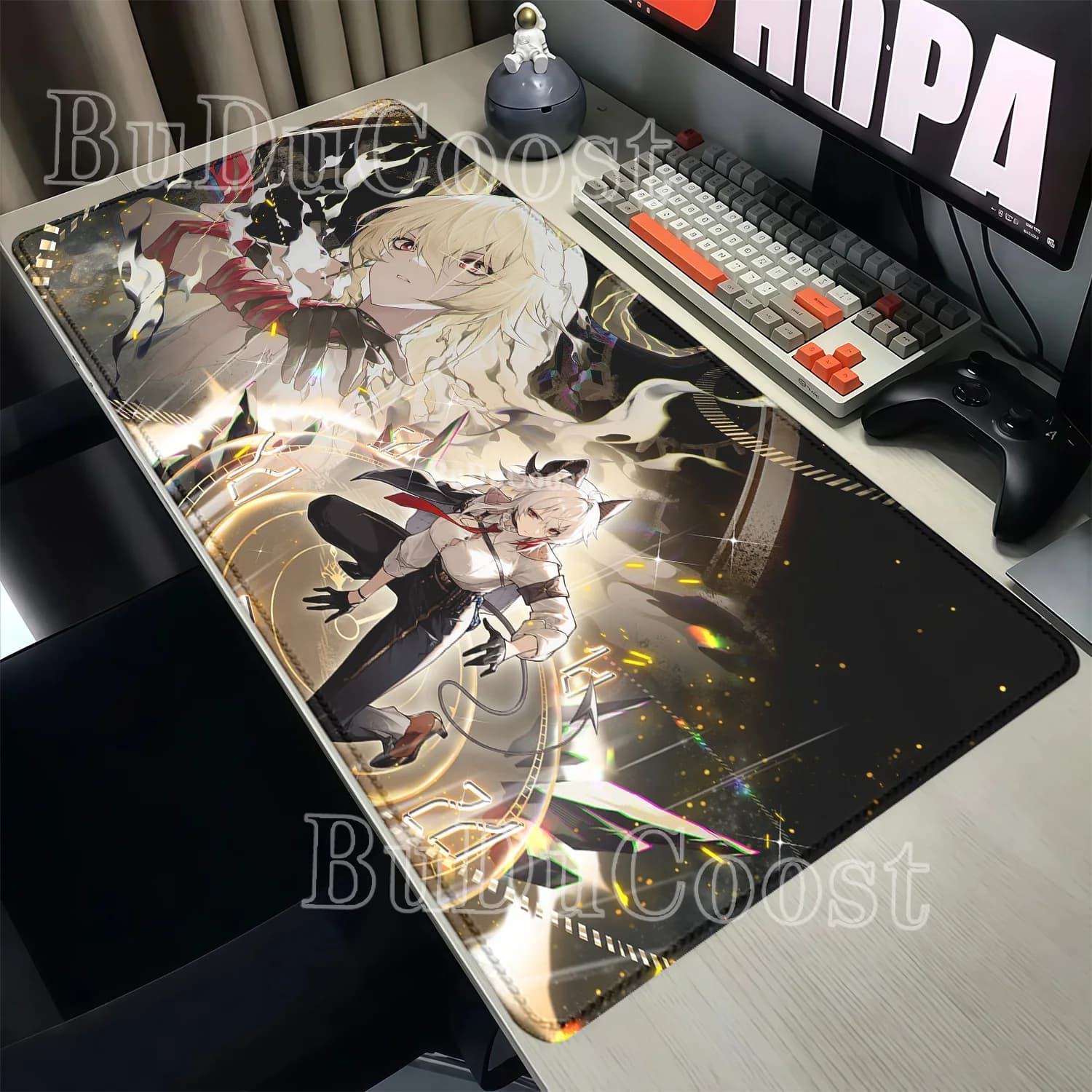 Large Mousepad Zani Wuthering Waves WuWa PC Gaming Keyboard Anti-slip Rubber Desk Mat HD Printing ESports XXL Anime Girl Carpet