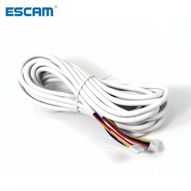 Cavo di prolunga ESCAM AVVR 4 Core 5M/10M/20M per sistema citofonico con videocitofono a 4 fili in rame 28 AWG