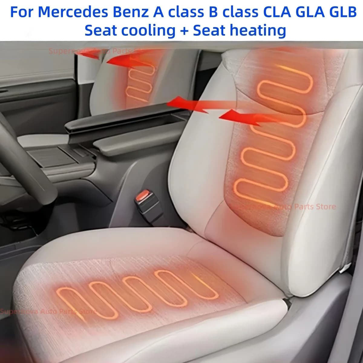 Car electrical fan Fit for Mercedes Benz A class B class CLA GLA GLB Automobile modification parts Seat heating Seat ventilation